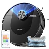 Ultenic D10 Aspirateur Robot, Navigation LiDAR, 5000Pa/120Min, Robot Aspirateur Laveur Mince, Silencieux - Idéal pour...