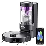 Eureka E10s Robot Aspirateur Laveur avec Station Écologique sans Sac Vidage Automatique de Poussière, 4000 Pa,...
